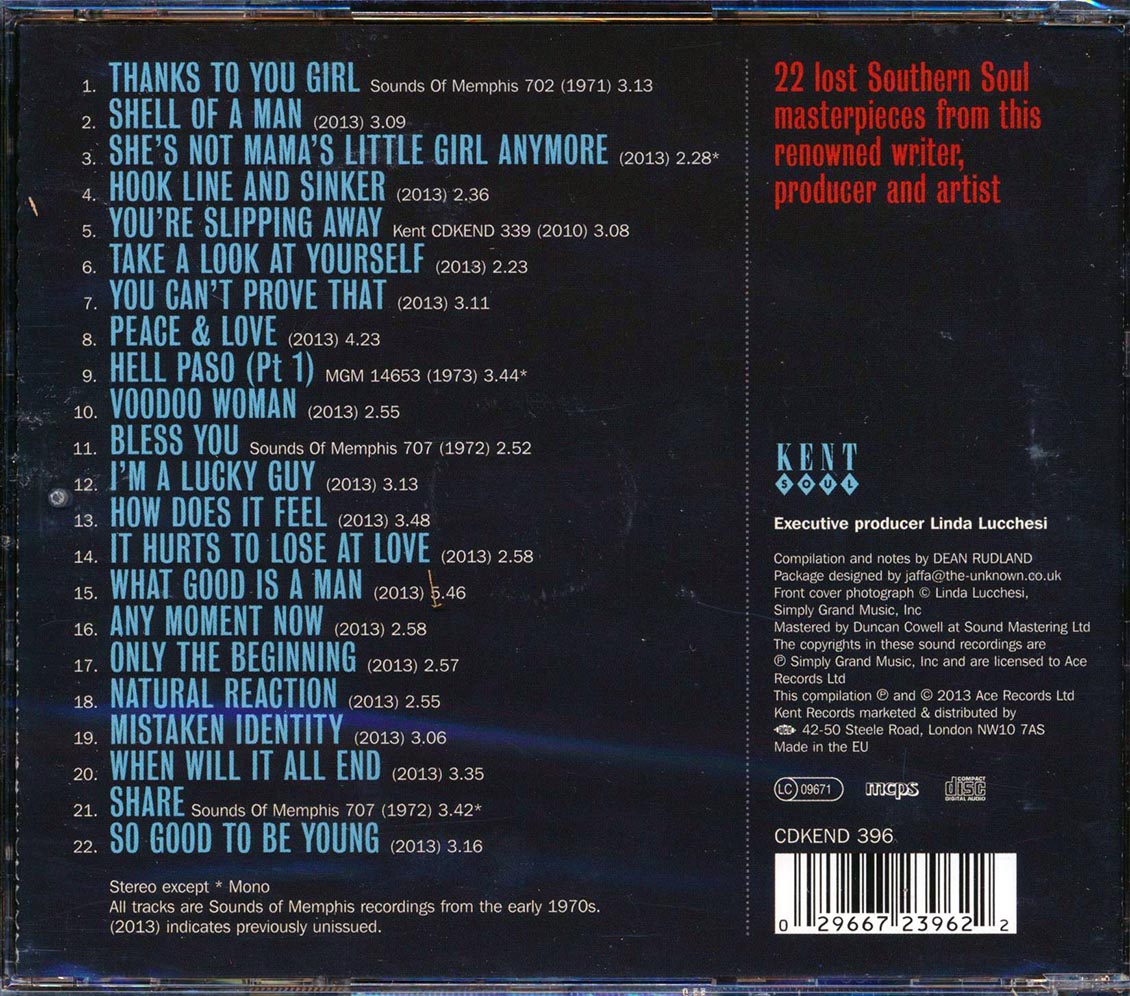 Dan Greer - Beale Street Soul Man: The Sounds Of Memphis Sessions (22 tracks)
