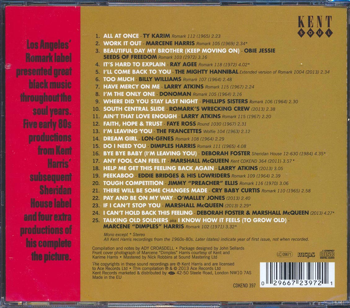 Various - Romark Records: Kent Harris' Soul Sides (25 tracks)