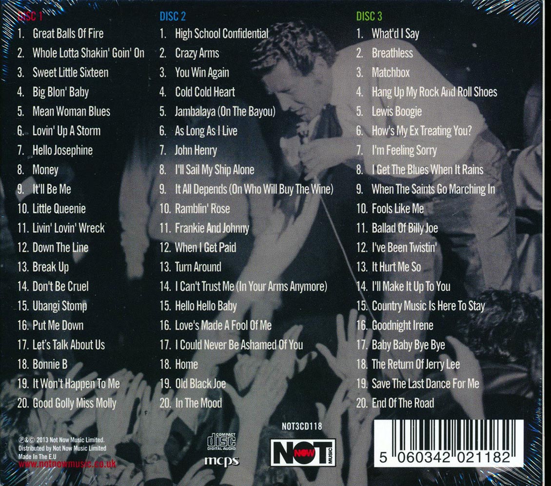 Jerry Lee Lewis - The Very Best Of Jerry Lee Lewis (60 tracks) (3xCD) (deluxe 3-fold digipak)