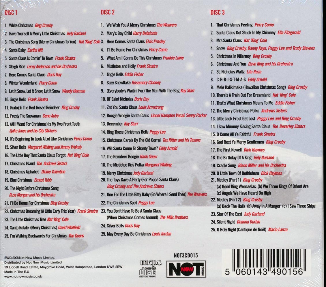 Various - The Best Of Christmas (75 tracks) (3xCD) (deluxe 3-fold digipak)