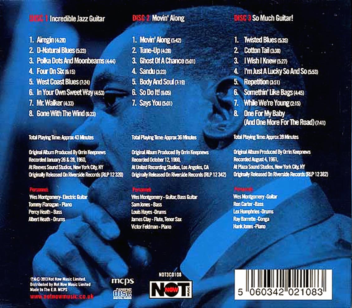 Wes Montgomery - Incredible Jazz Guitar (23 tracks) (3xCD) (deluxe 3-fold digipak)