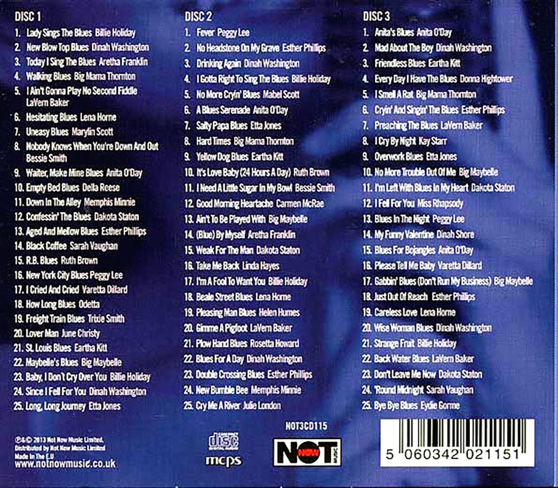 Various - Ladies Sing The Blues (75 tracks) (3xCD) (deluxe 3-fold digipak)