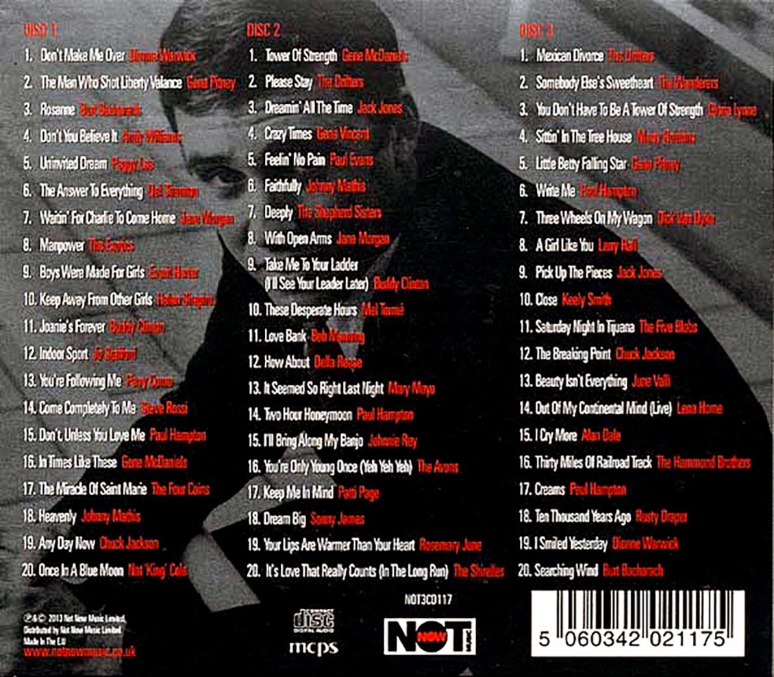 Various - The Songs Of Burt Bacharach (60 tracks) (3xCD) (deluxe 3-fold digipak)