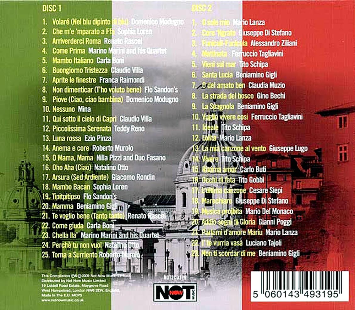 Various - Cafe Roma: 48 Original Italian Classics (48 tracks) (2xCD)