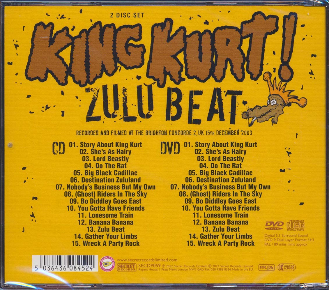 King Kurt - Zulu Beat (30 tracks) (incl. DVD)