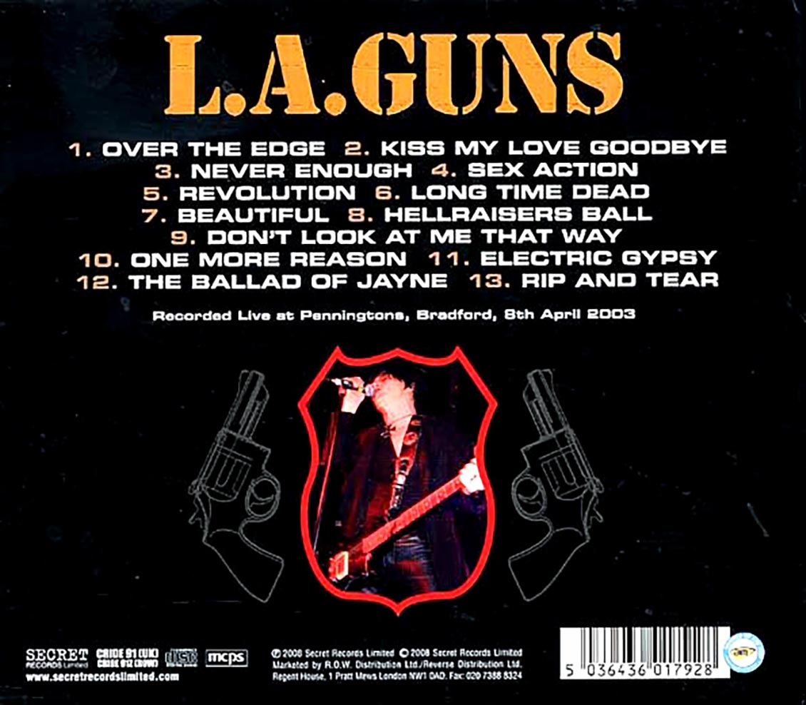 LA Guns - Hellraiser Ball - Caught In The Act