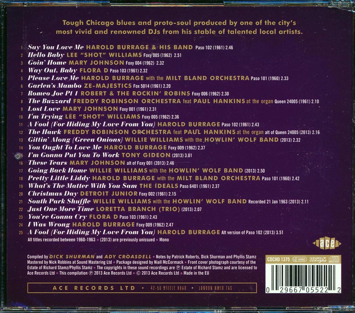 Various - Foxy R & B: Richard Stamz Chicago Blues (25 tracks)