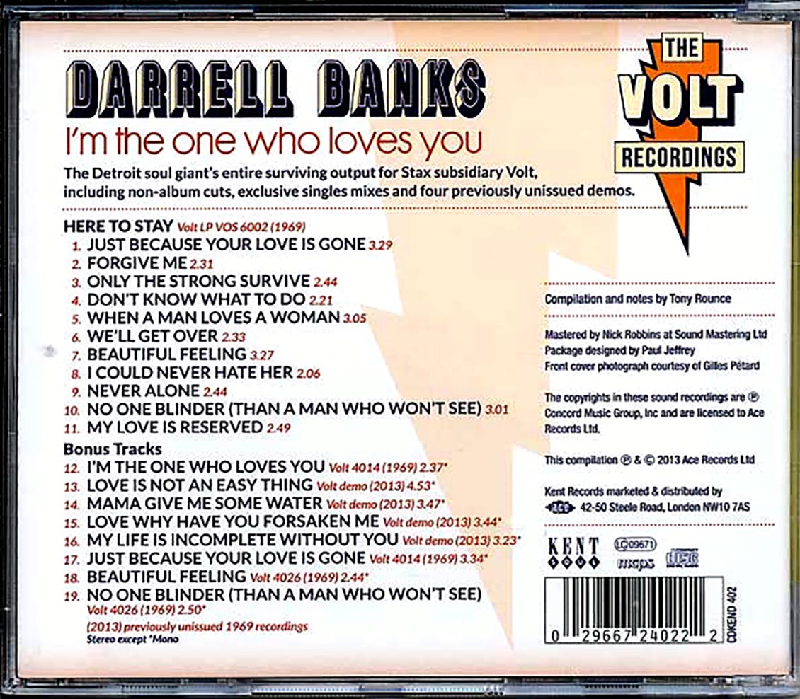 Darrell Banks - I'm The One Who Loves You: The Volt Recordings