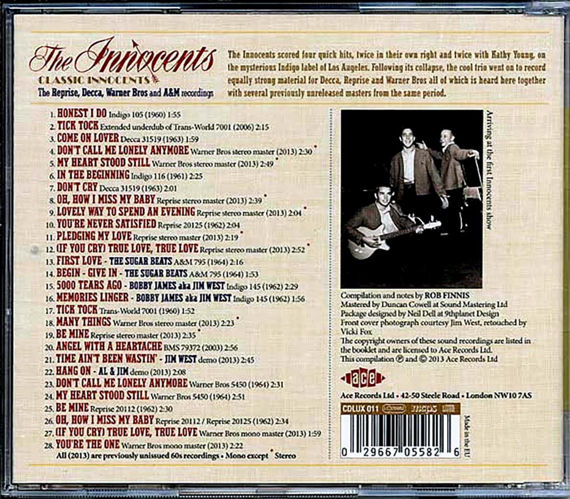The Innocents - Classic Innocents: The Reprise, Decca, Warner Bros. And A & M Recordings Plus More (28 tracks)
