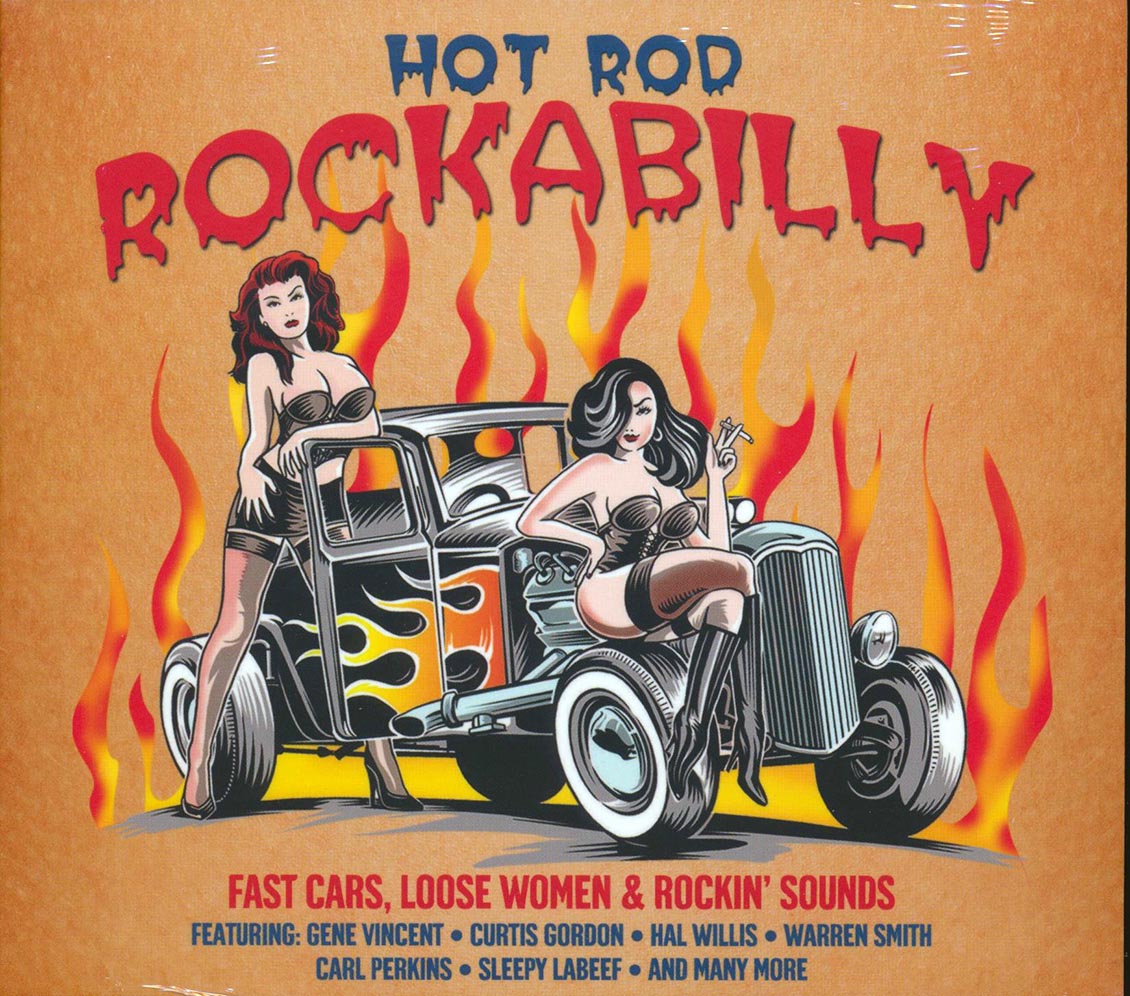 Gene Vincent, Curtis Gordon, Carl Perkins, Etc. - Hot Rod Rockabilly (40 tracks) (2xCD)