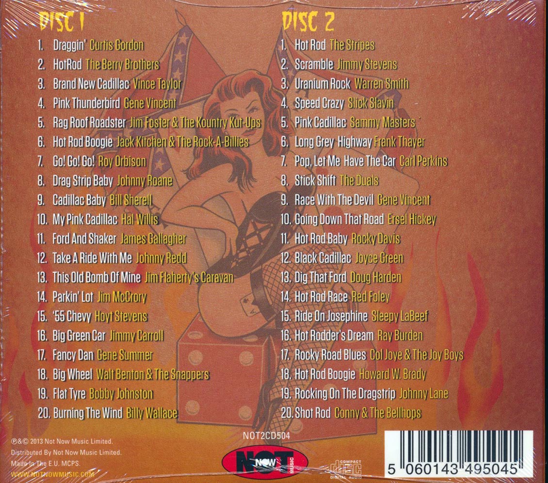Gene Vincent, Curtis Gordon, Carl Perkins, Etc. - Hot Rod Rockabilly (40 tracks) (2xCD)