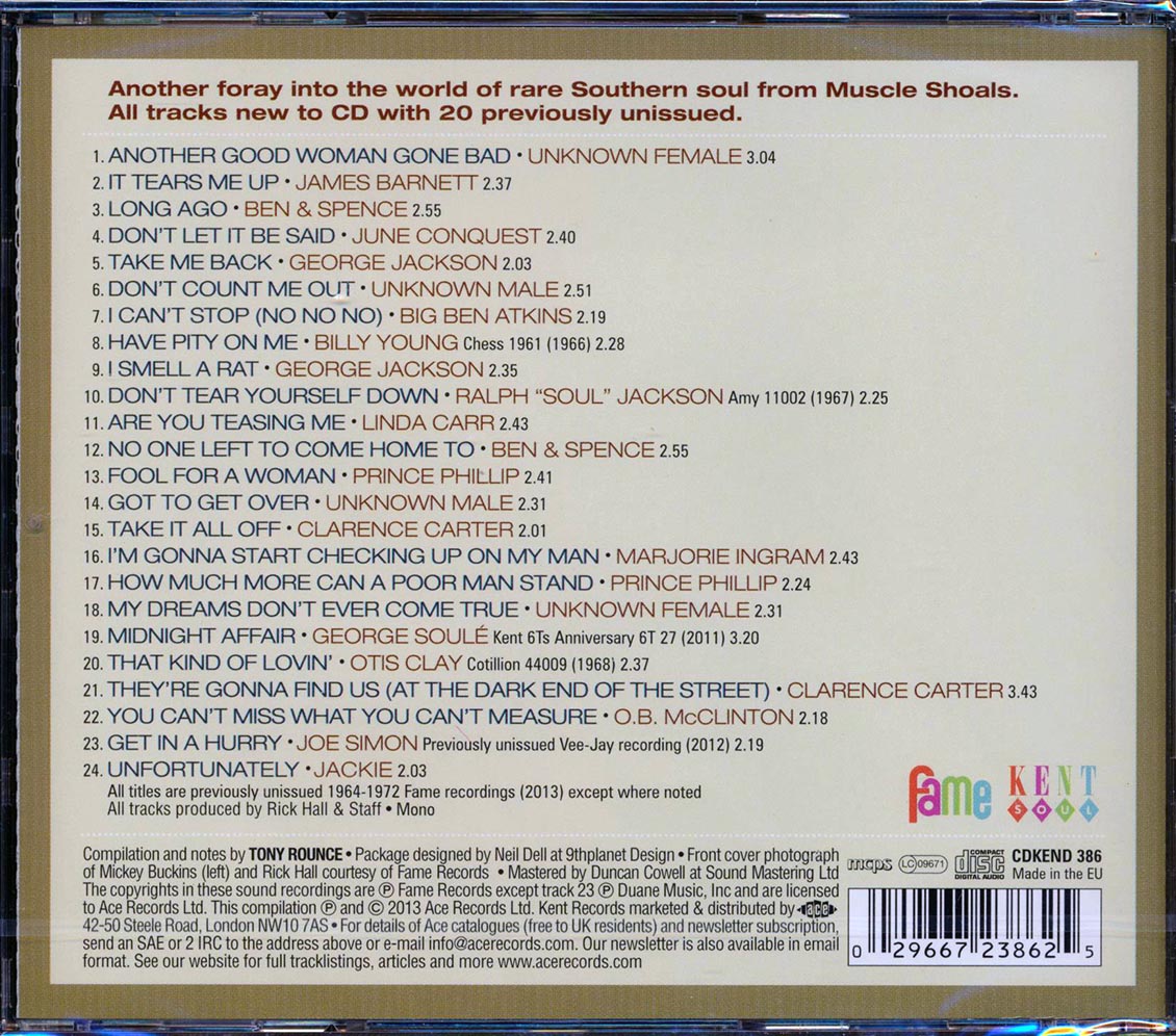 Various - Hall Of Fame Volume 2: More Rare And Unissued Gems From The Fame Vaults