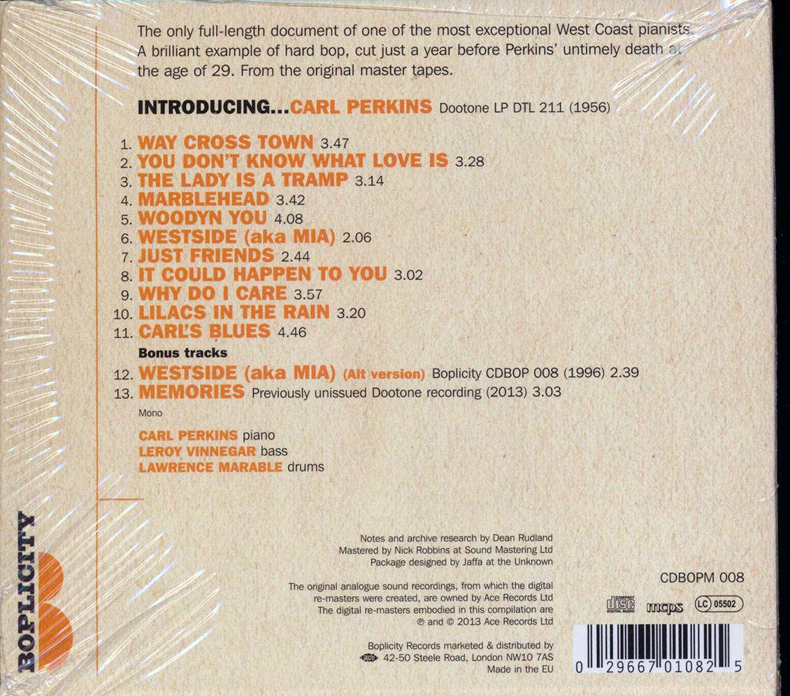 Carl Perkins - Introducing Carl Perkins (remastered)