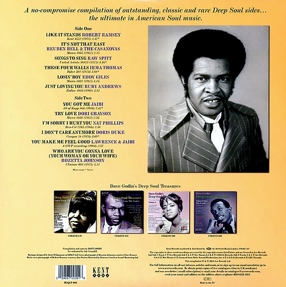 Irma Thomas, Doris Duke, Eddy Giles, Etc. - Dave Godin's Deep Soul Treasures (180g) (colored vinyl)