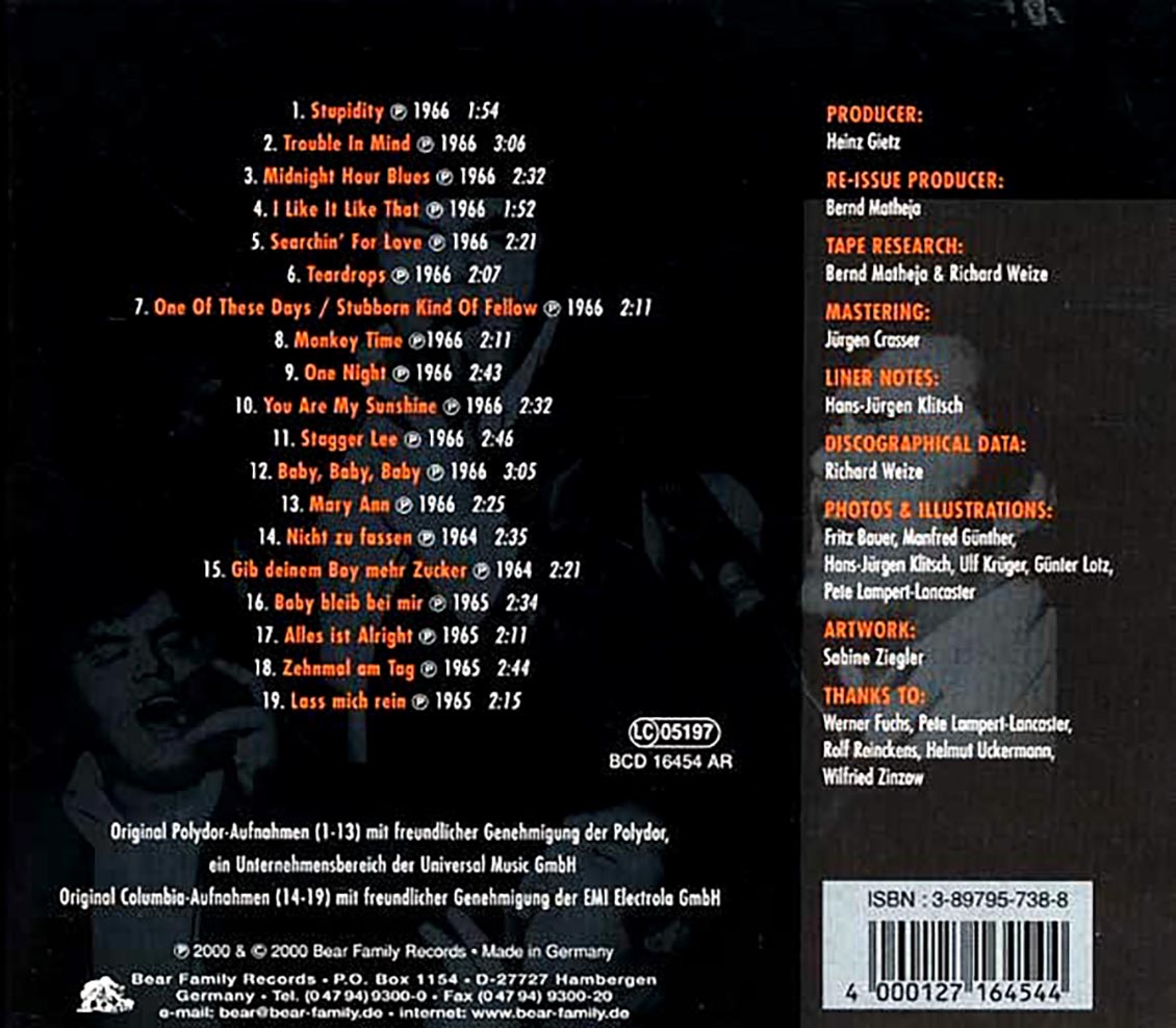 Pete Lancaster & The Upsetters - Beat In Germany: Smash! Boom! Bang! The 60s Anthology