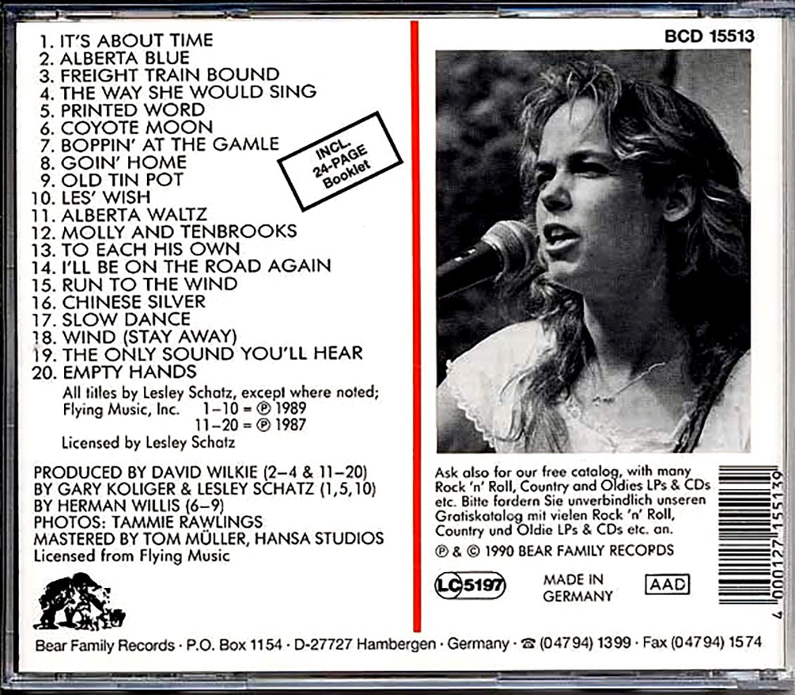 Lesley Schatz - Coyote Moon + Run To The Wind (20 tracks)