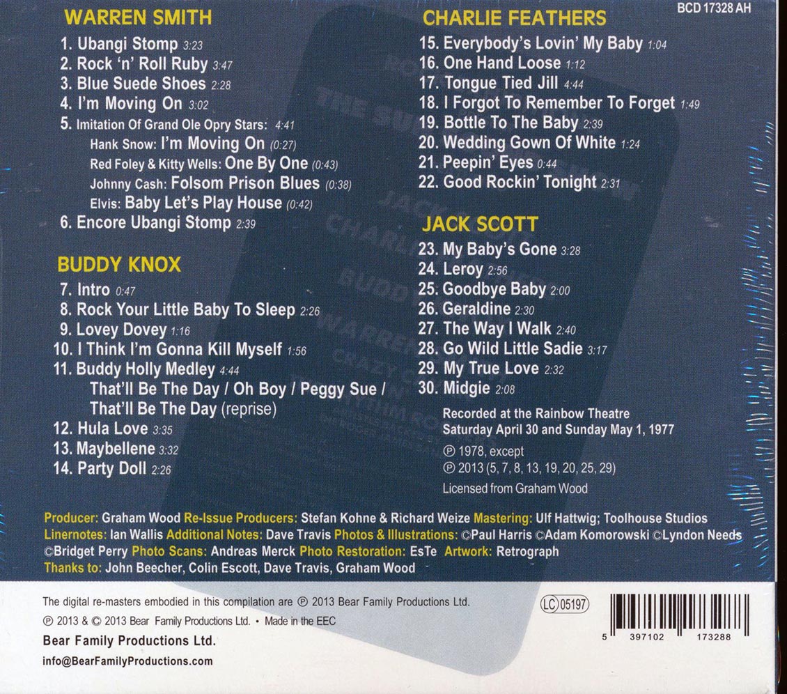 Warren Smith, Buddy Knox, Charlie Feathers, Jack Scott - Four Legends Of Rock 'N' Roll (30 tracks)