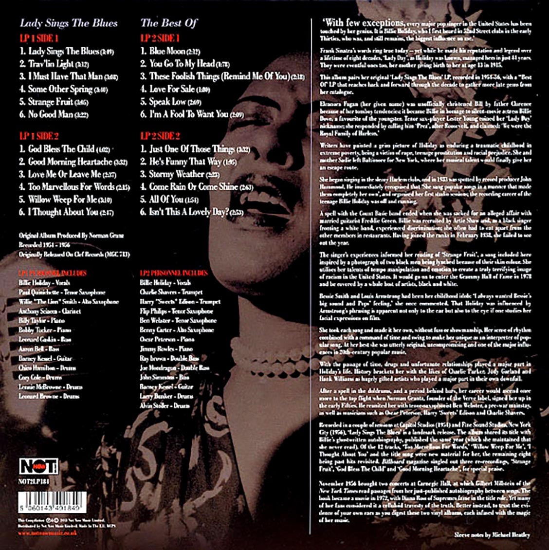 Billie Holiday - Lady Sings The Blues (2xLP) (180g)