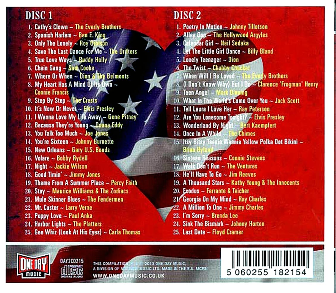 Various - American Heartbeat 1960 (50 tracks) (2xCD) (deluxe 3-fold digipak)