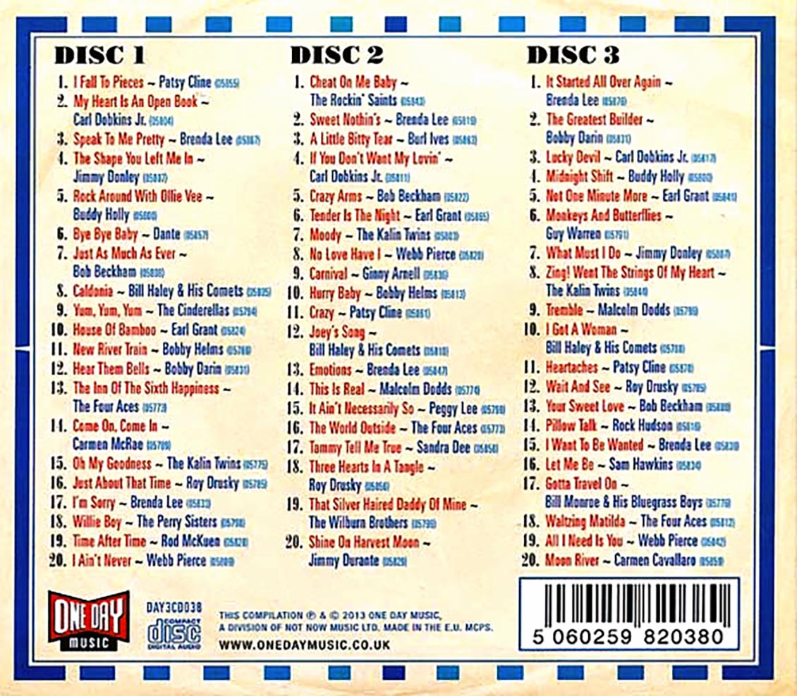 Various - I Fall To Pieces: Gems From The Brunswick UK Vaults 1959-1962 (60 tracks) (3xCD) (deluxe 3-fold digipak)