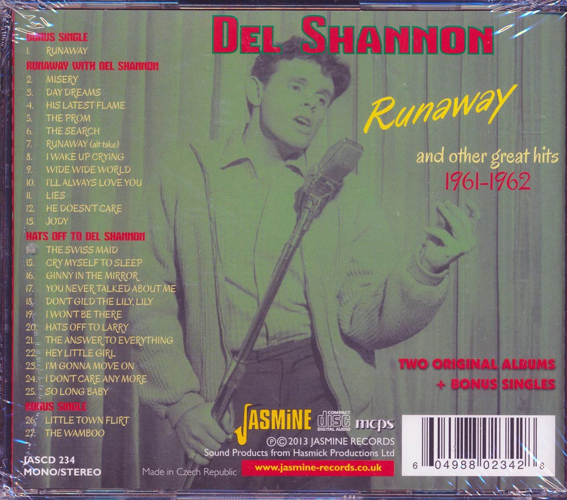 Del Shannon - Runaway And Other Great Hits 1961-1962 (27 tracks)