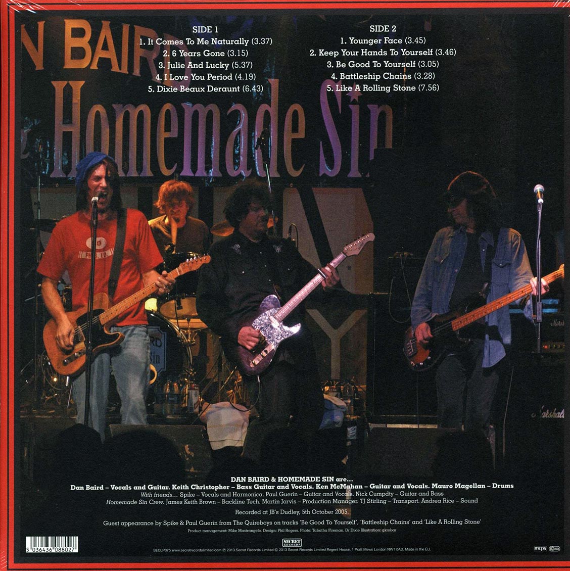 Dan Baird & Homemade Sin - Dr. Dixie's Rollin' Bones (180g)