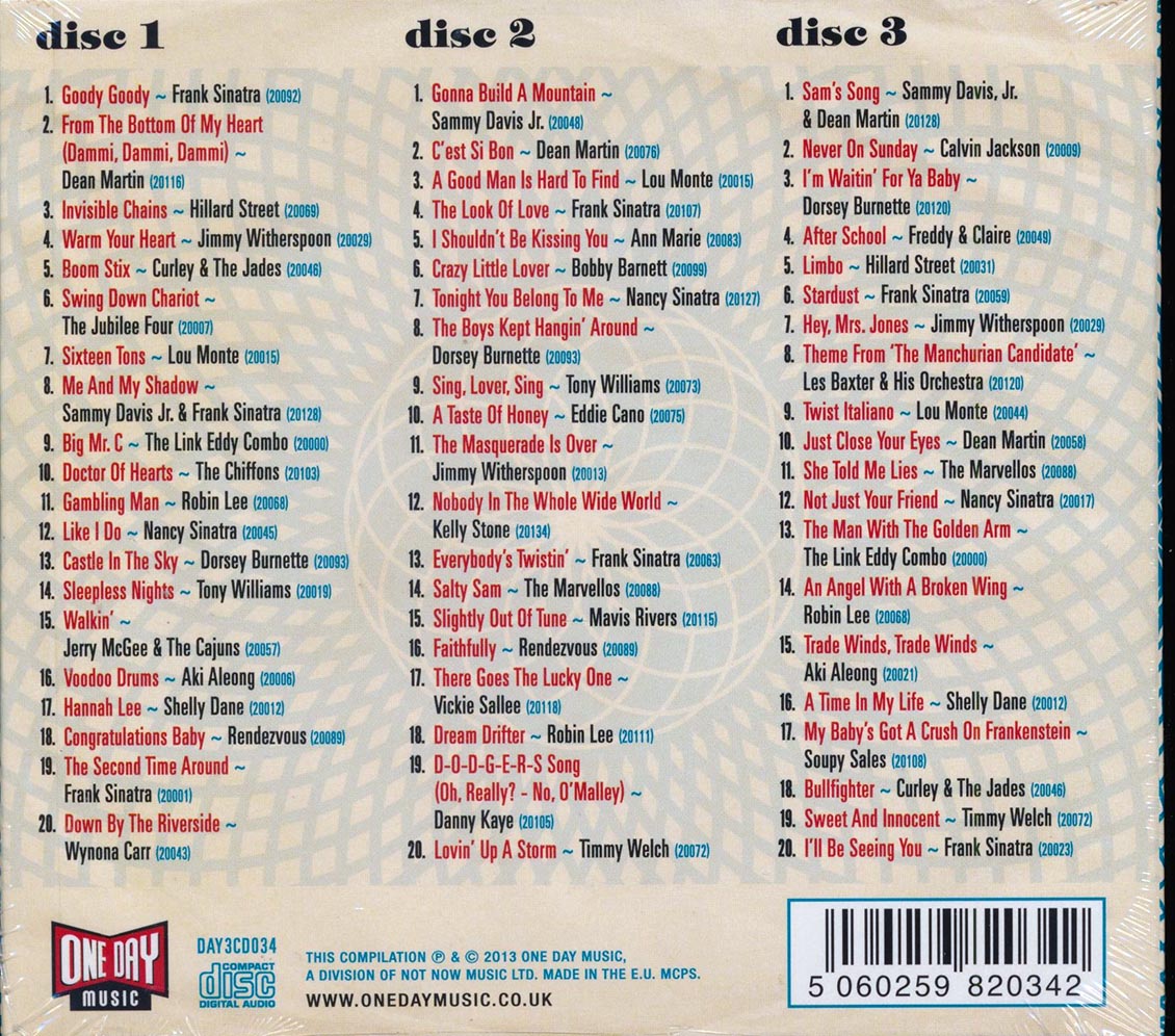 Various - Goody Goody: Gems From The Reprise Vaults 1961-1962 (60 tracks) (3xCD) (deluxe 3-fold digipak)