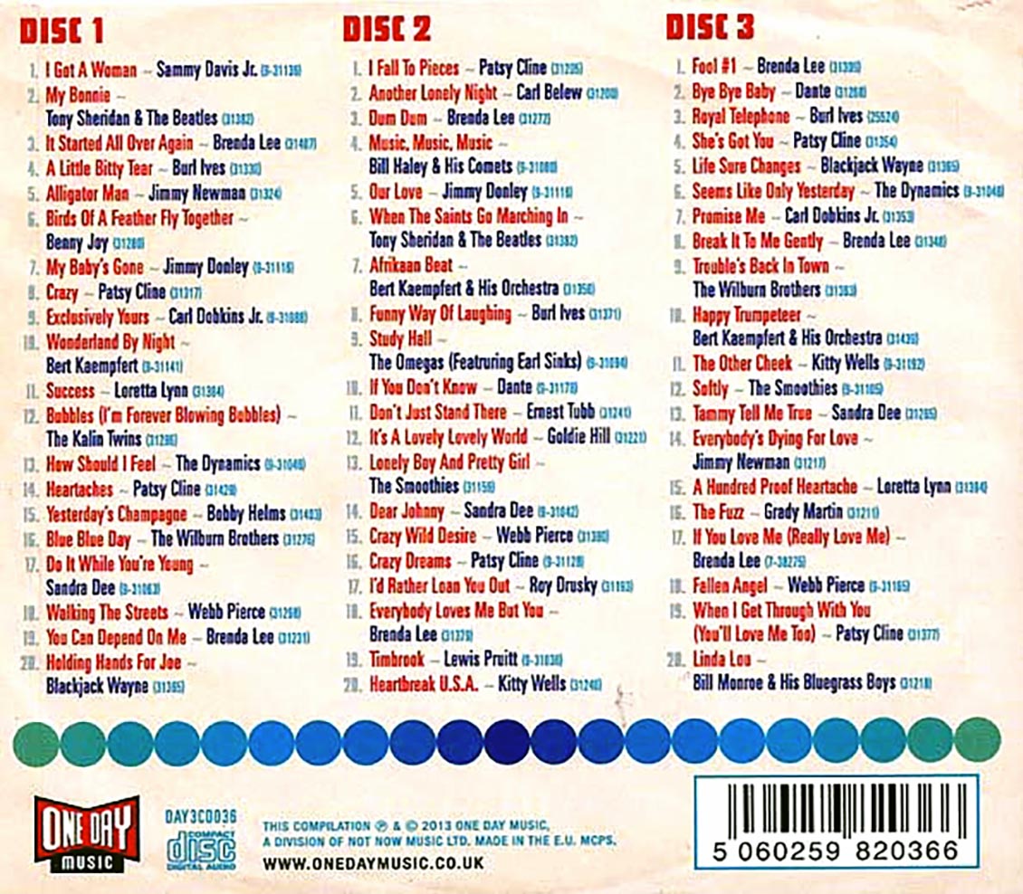 Various - I Got A Woman: Gems From The Decca Vaults USA 1960-1961 (60 tracks) (3xCD) (deluxe 3-fold digipak)
