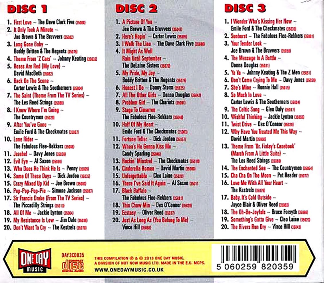 Various - First Love: The Piccadilly Records Story 1961-1962 (60 tracks) (3xCD) (deluxe 3-fold digipak)