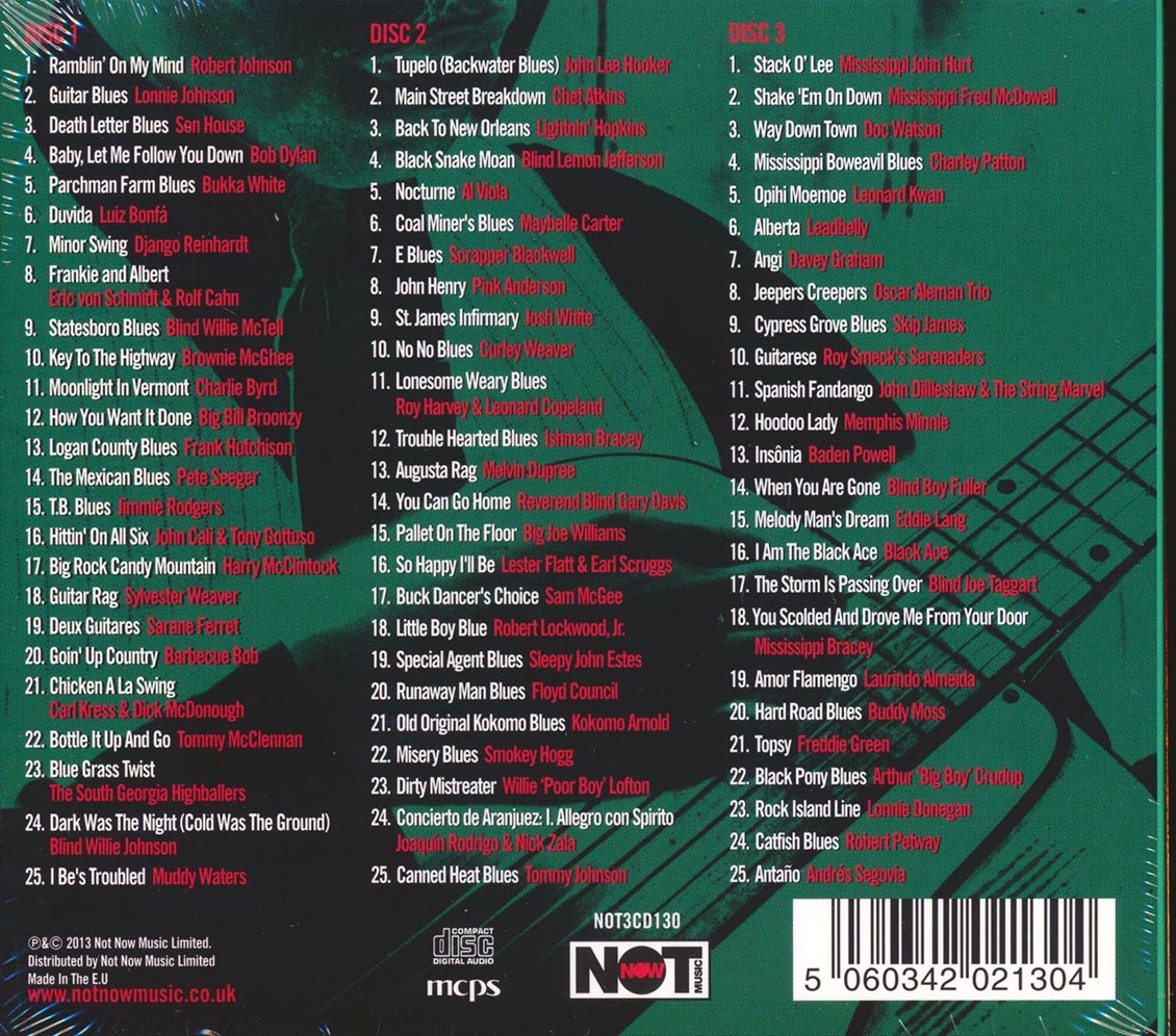 Various - Legends Of The Acoustic Guitar: Laid Back Licks & Playful Picks (75 tracks) (3xCD) (deluxe 3-fold digipak)