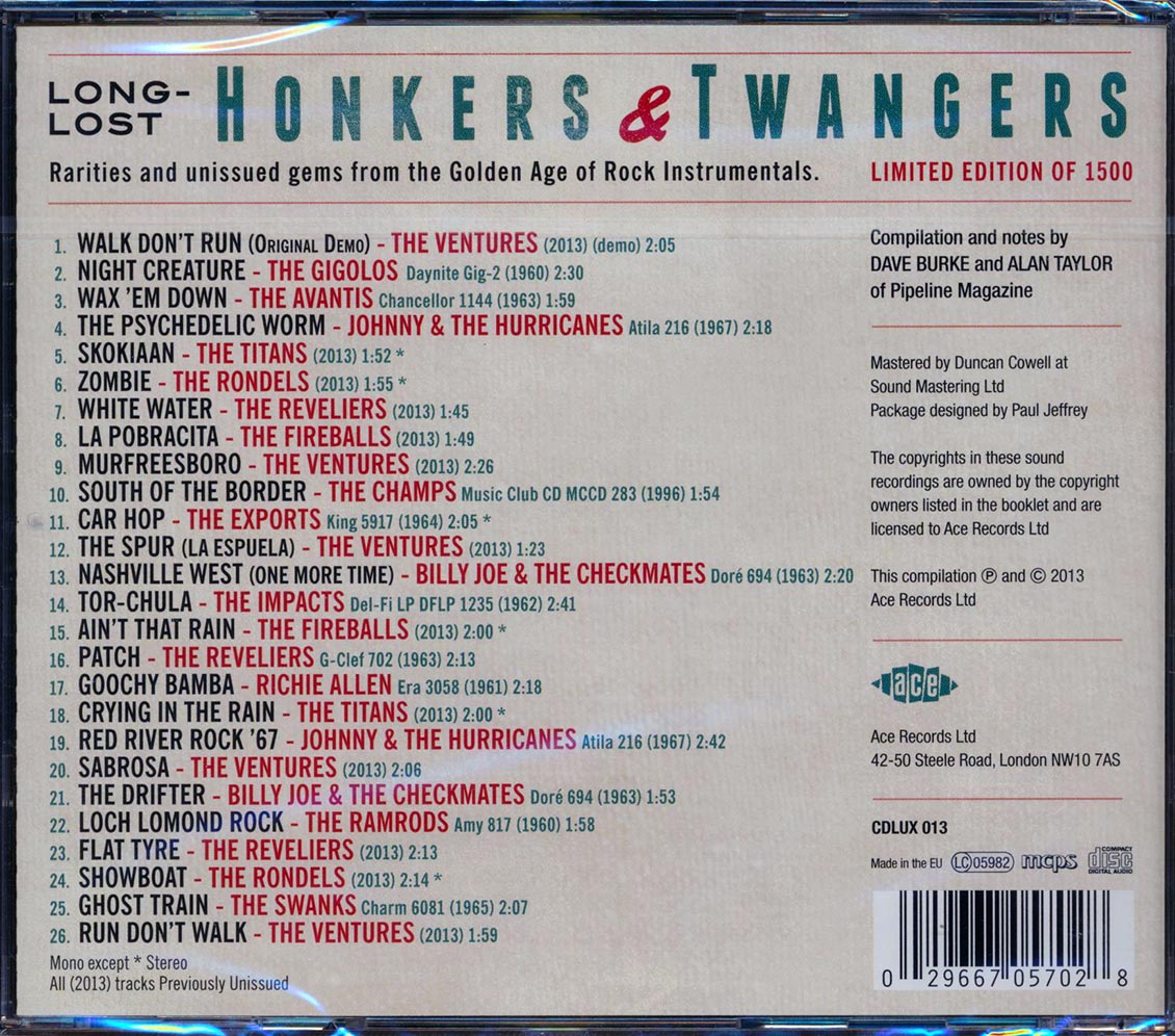 Various - Long-Lost Honkers & Twangers (26 tracks)