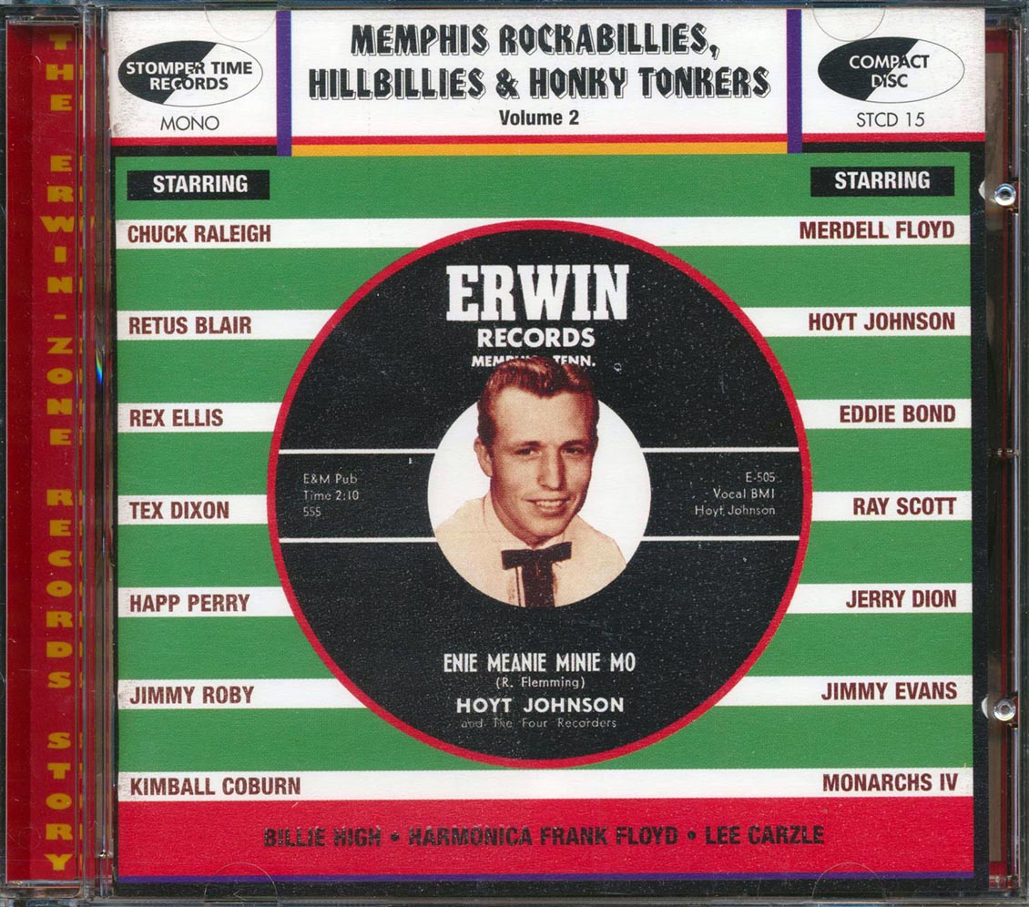 Various - Memphis Rockabillies, Hillbillies & Honky Tonkers, Volume 2: The Erwin Zone Records Story