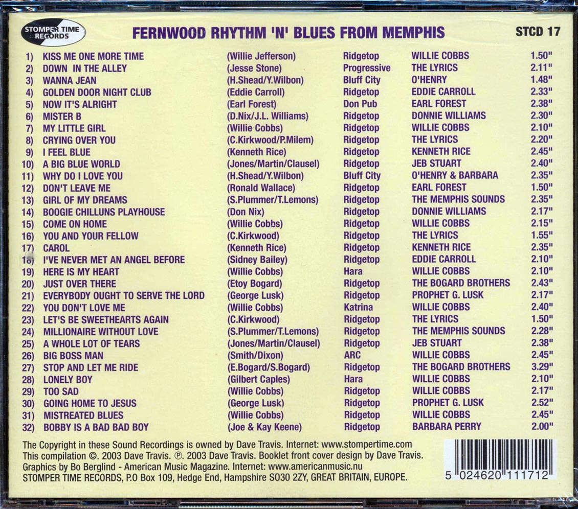 Various - Fernwood Rhythm N Blues
