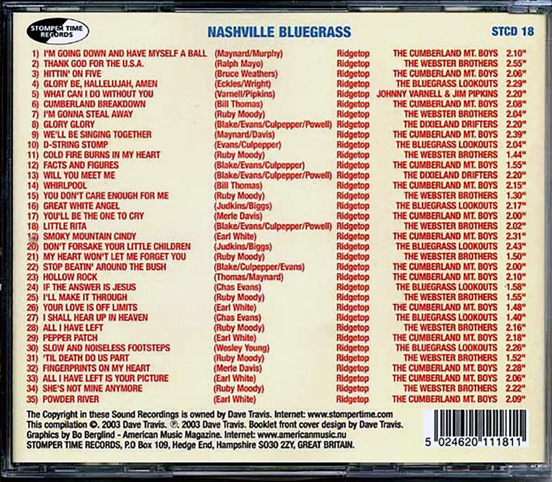 Various - Nashville Bluegrass: The Murray Nash Recordings