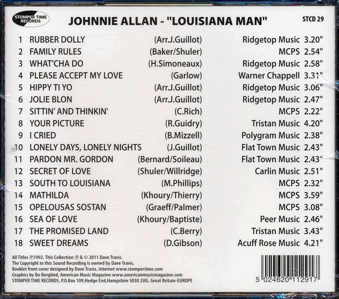 Johnnie Allan - Louisiana Man