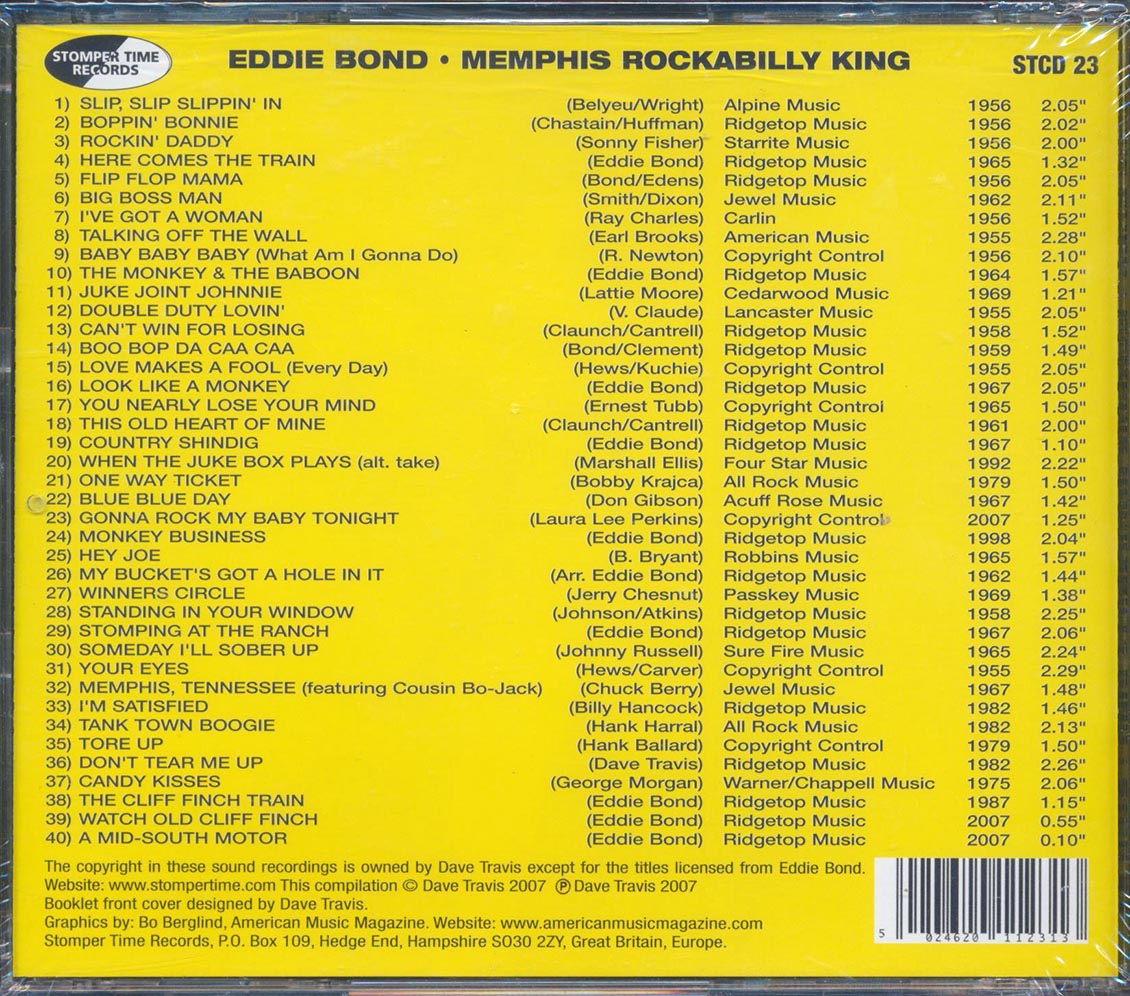 Eddie Bond - Memphis Rockabilly King