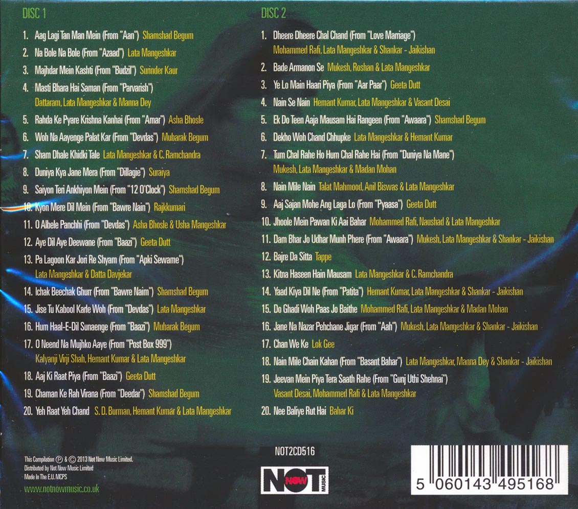 Various - The Sound Of Bollywood: 40 Original Bollywood Classics (40 tracks) (2xCD)