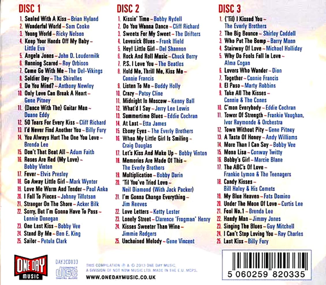 Everly Brothers, Ricky Nelson, Sam Cooke, Etc. - Sealed With A Kiss (75 tracks) (3xCD) (deluxe 3-fold digipak)