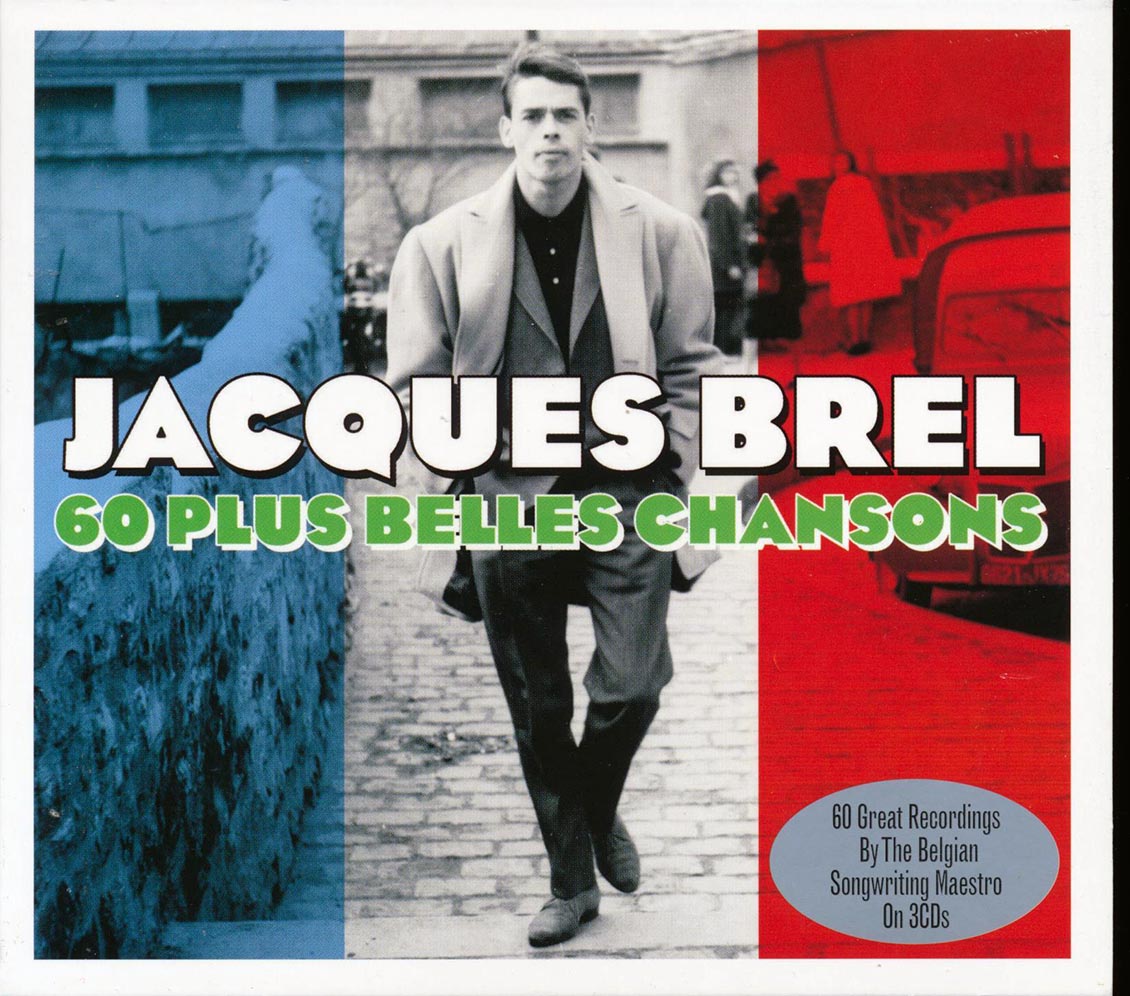 Jacques Brel - 60 Plus Belles Chansons (60 tracks) (3xCD) (deluxe 3-fold digipak)