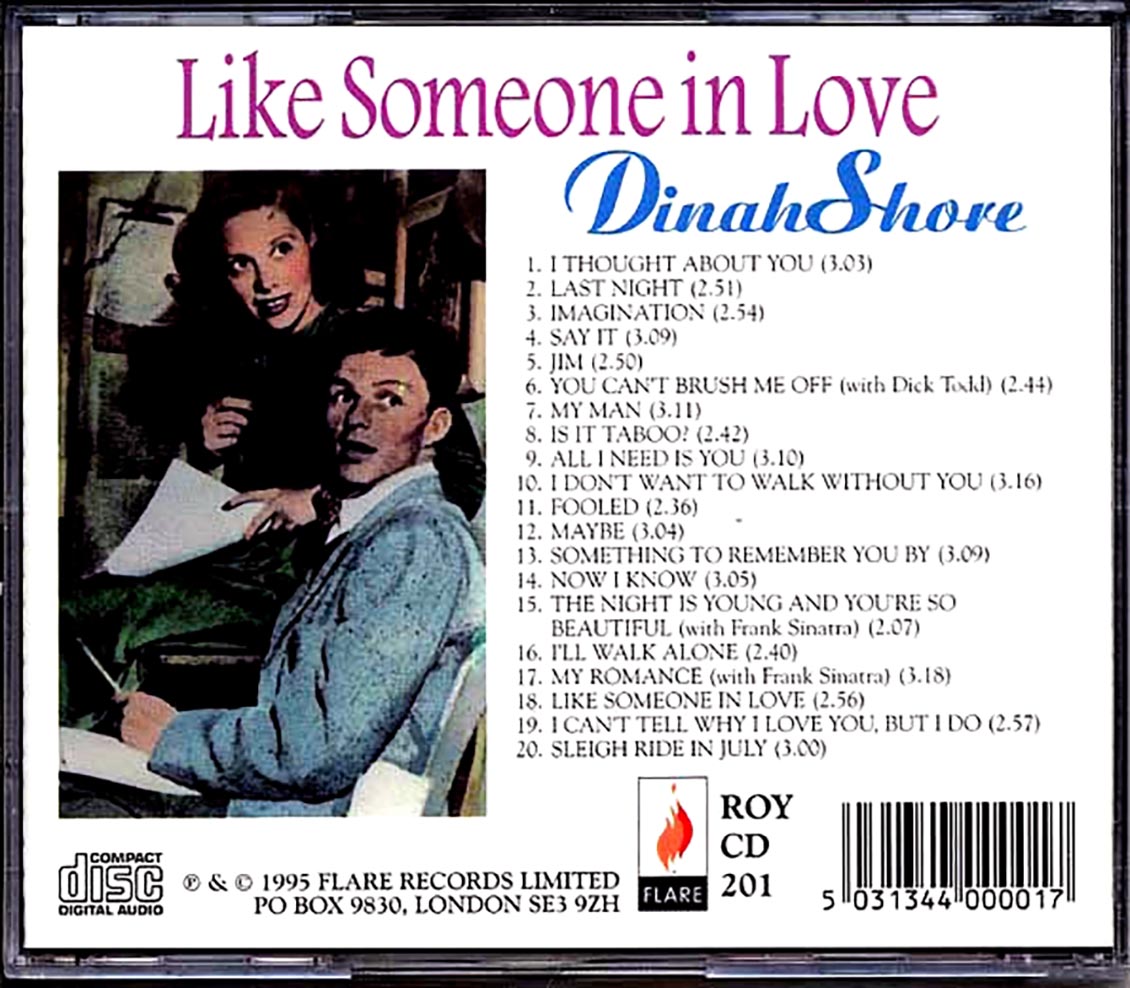 Dinah Shore, Frank Sinatra - Like Someone In Love