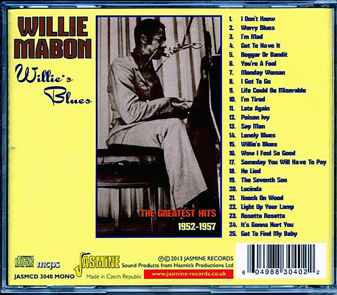 Willie Mabon - Willie's Blues: The Greatest Hits 1952-1957 (25 tracks)