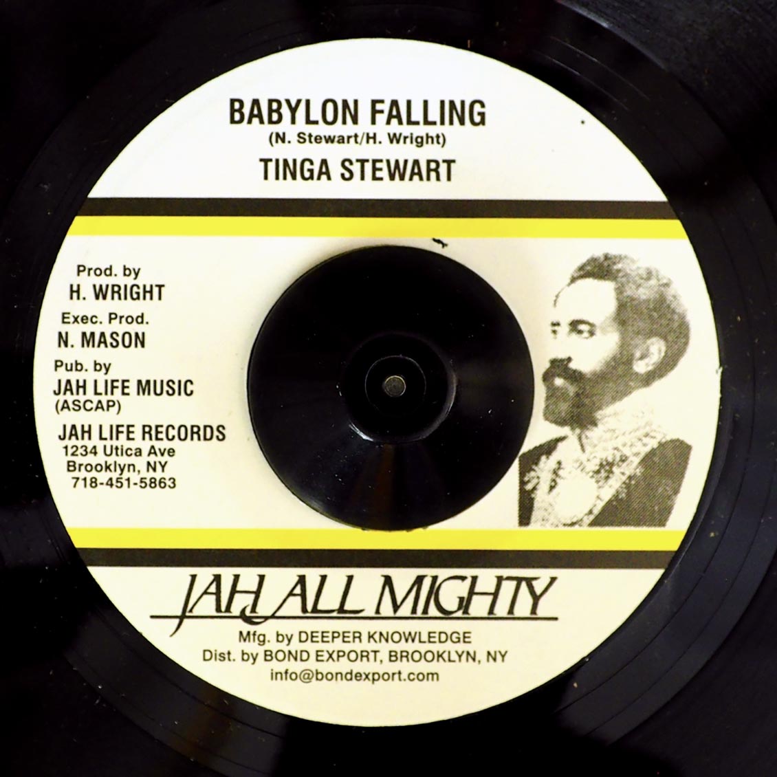 Tinga Stewart - Babylon Falling  /  Jah Life - Super Star Mix Version (rhythm: "Babylon Falling")