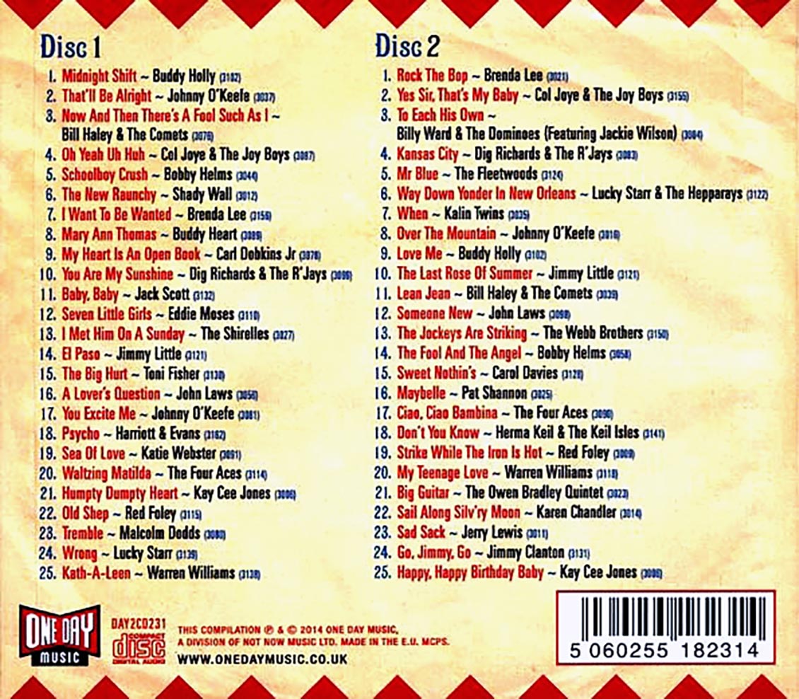 Various - Midnight Shift: The Festival Records Story 1958-1960 (50 tracks) (2xCD) (deluxe 3-fold digipak)