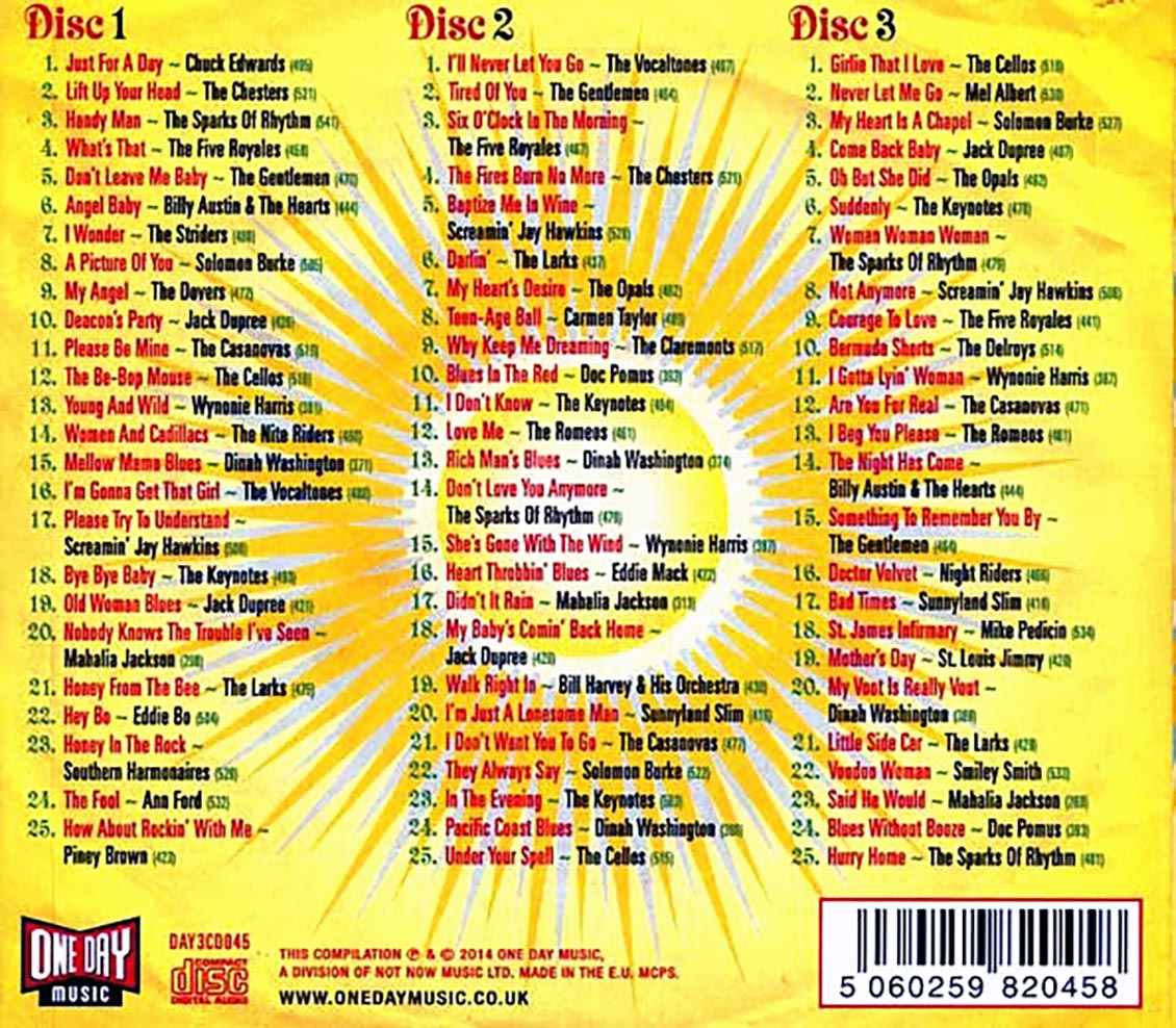 Various - Just For A Day: The Apollo Records Story (75 tracks) (3xCD) (deluxe 3-fold digipak)