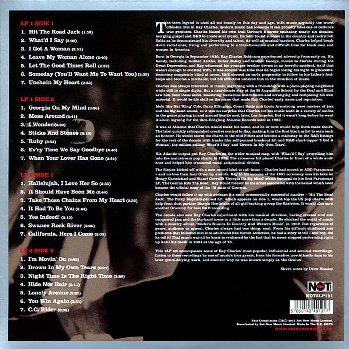 Ray Charles - The Ultimate Collection (2xLP) (180g) (colored vinyl)
