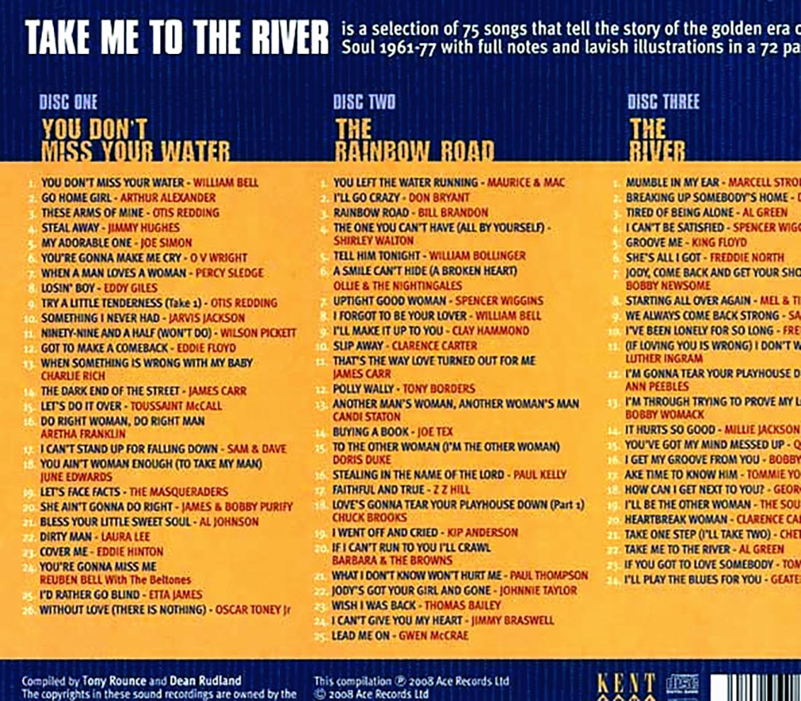 Various - Take Me To The River: A Southern Soul Story 1961-1977 (75 tracks) (3xCD)