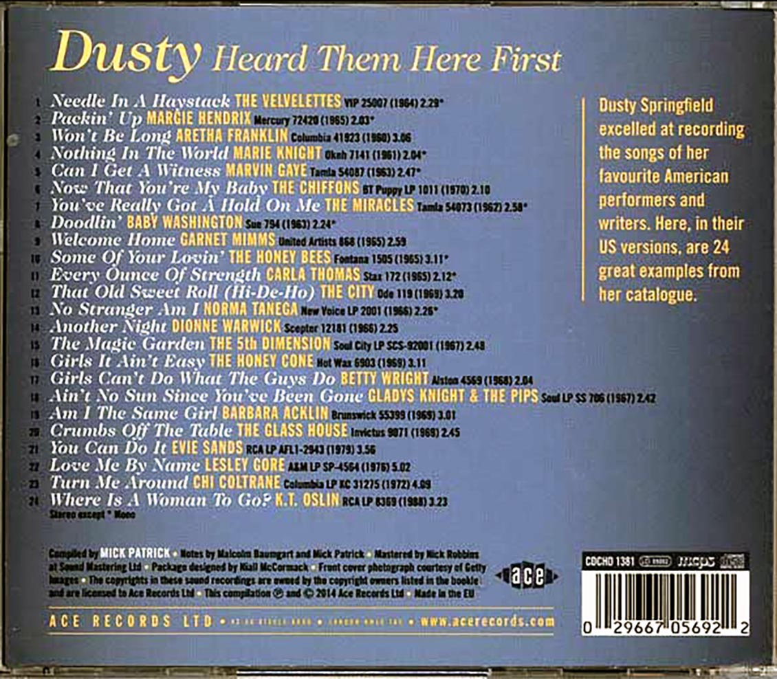 Various - Dusty Heard Them Here First (24 tracks)