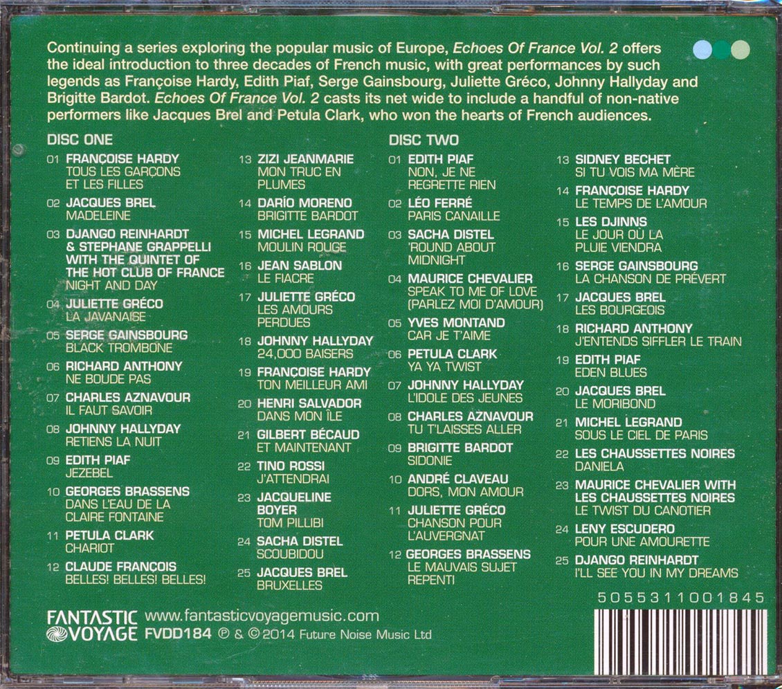 Various - Echoes Of France Volume 2 (50 tracks) (2xCD)