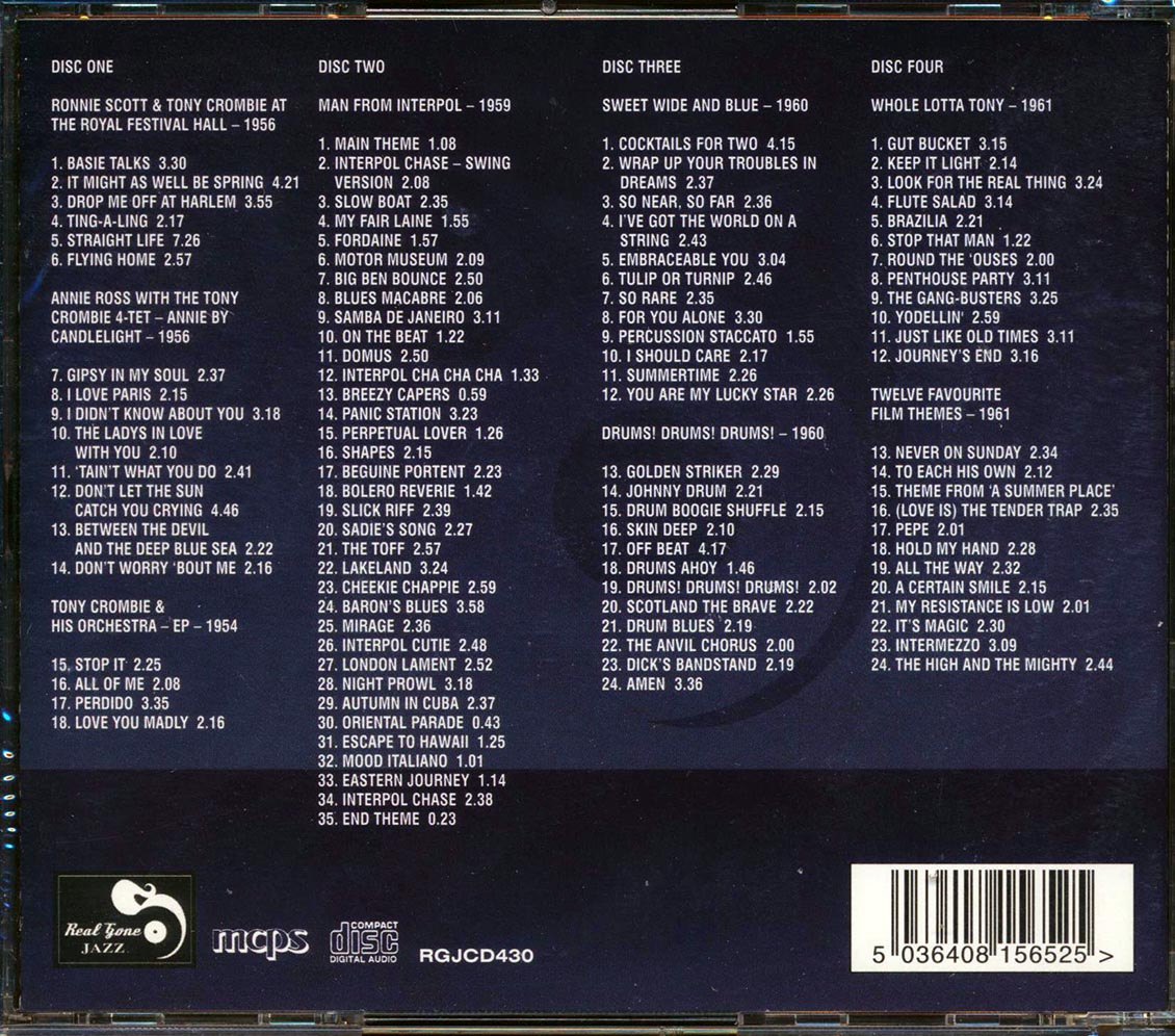 Tony Crombie - 7 Classic Albums Plus Bonus EP (101 tracks) (4xCD)
