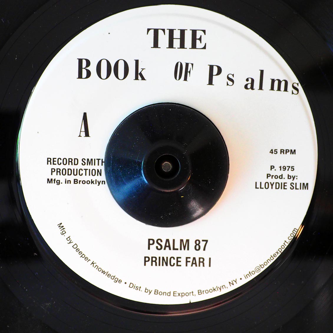 Prince Far I - Psalm 87  /  Black Oney - Festival 75